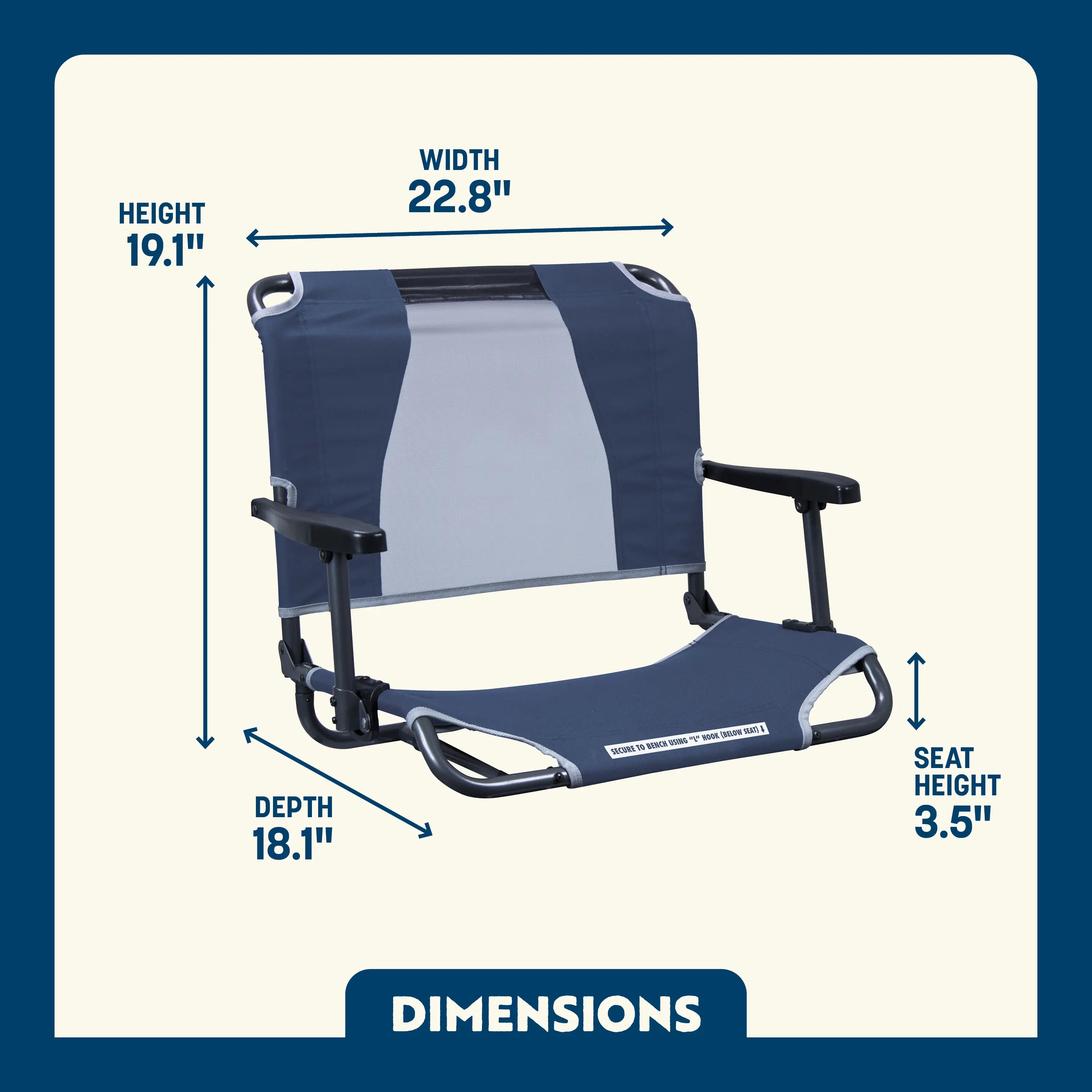 Big Comfort Stadium Chair™ with Armrests | SJCN